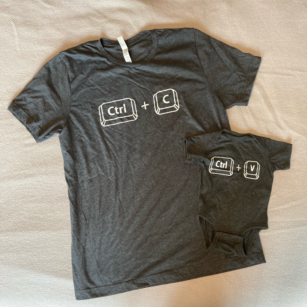 Copy and Paste shirts  / parent and baby / Mother’s Day or Father’s Day